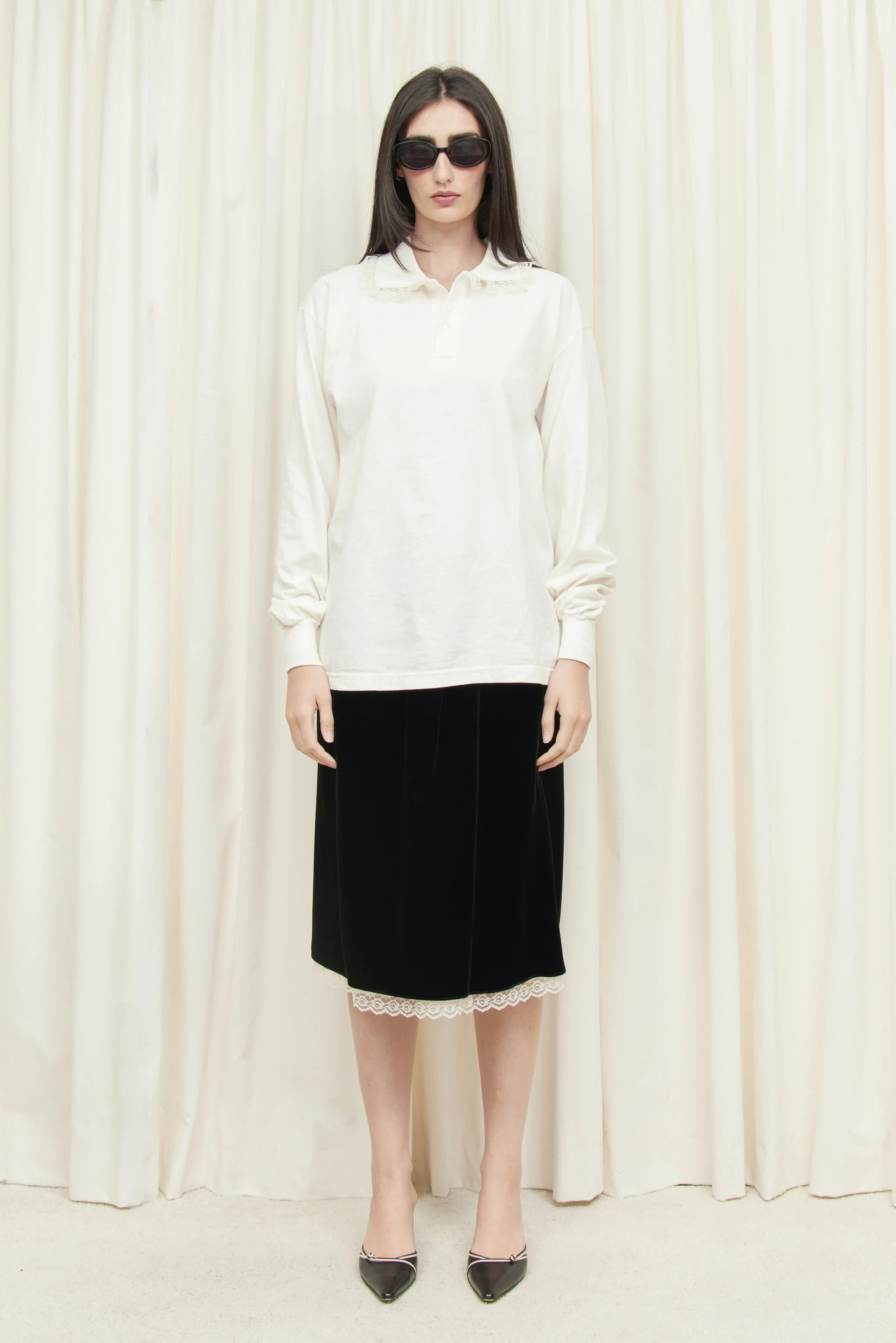 Cletus Lace Trim Polo — Tanner Fletcher